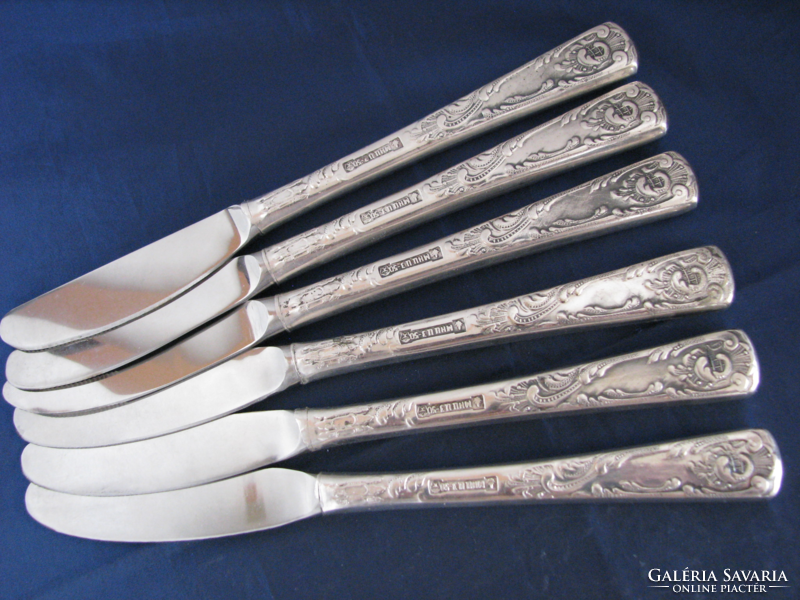 Silver plated Russian cutlery set