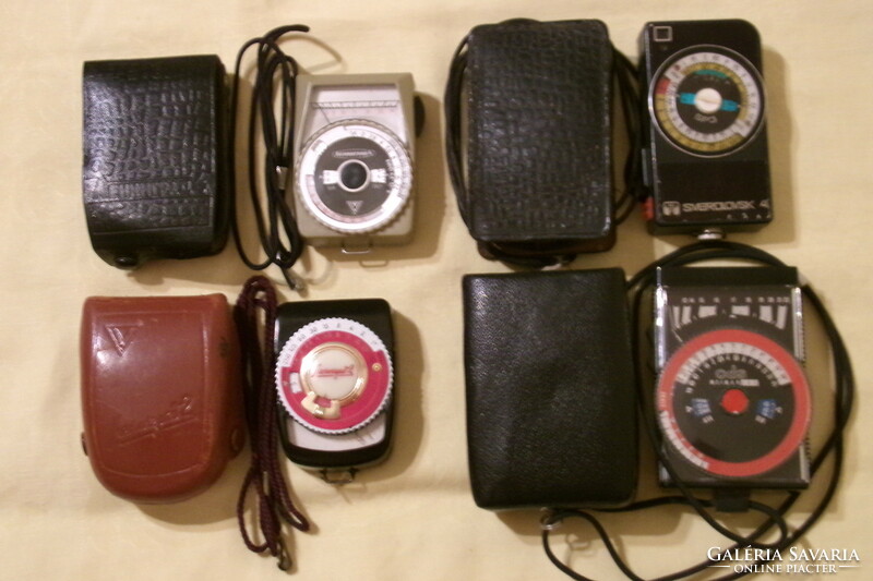 Light meter for photography retro 4 pcs in one