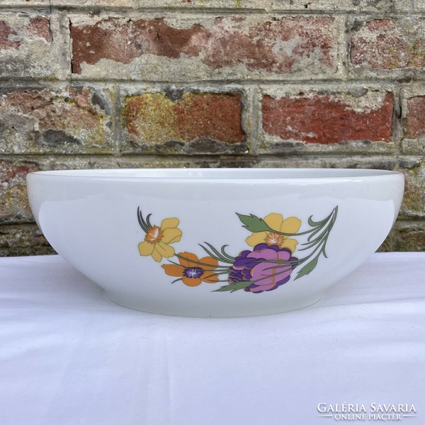 Alföldi Olasz tavaszi virágos kerek porcelán tál 25 cm