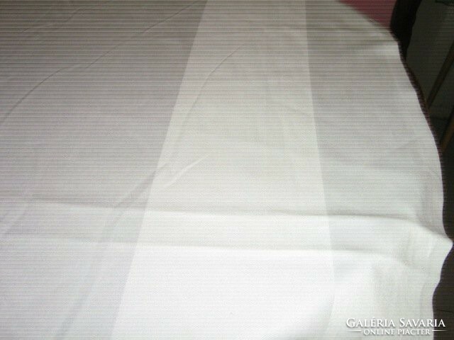 Antique white damask tablecloth