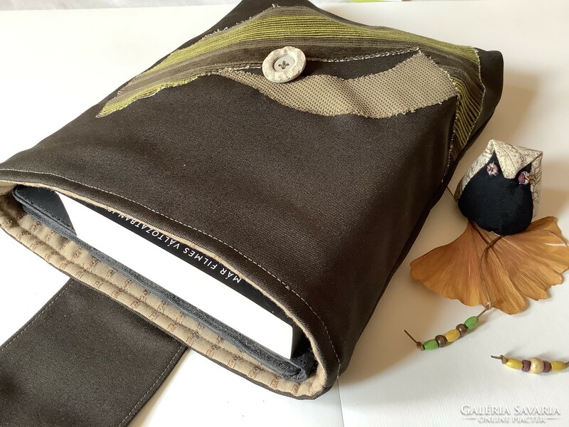 Book case/pouch, e-book, tablet protector/holder and holder for everything, gift bookmark + owl