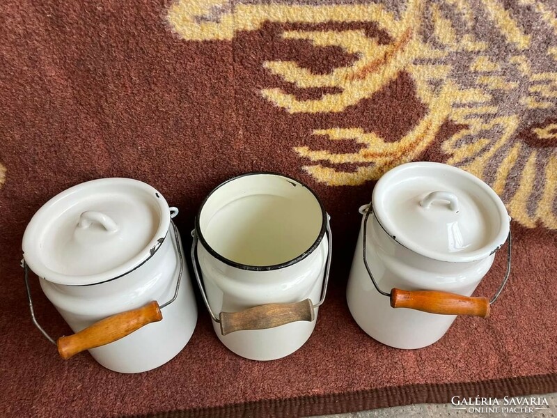 3 literes zománcos tejeskanna tejeskannák kanna