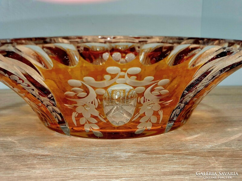 Large lead crystal bowl.