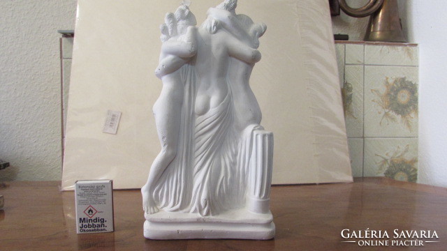 Three Graces alabaster plaster statues