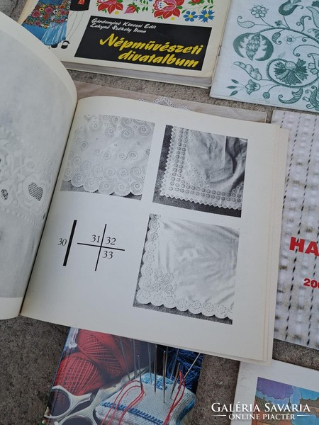 15 db népművészeti könyv varrás horgolás szőttes himzes varrás hagyaték
