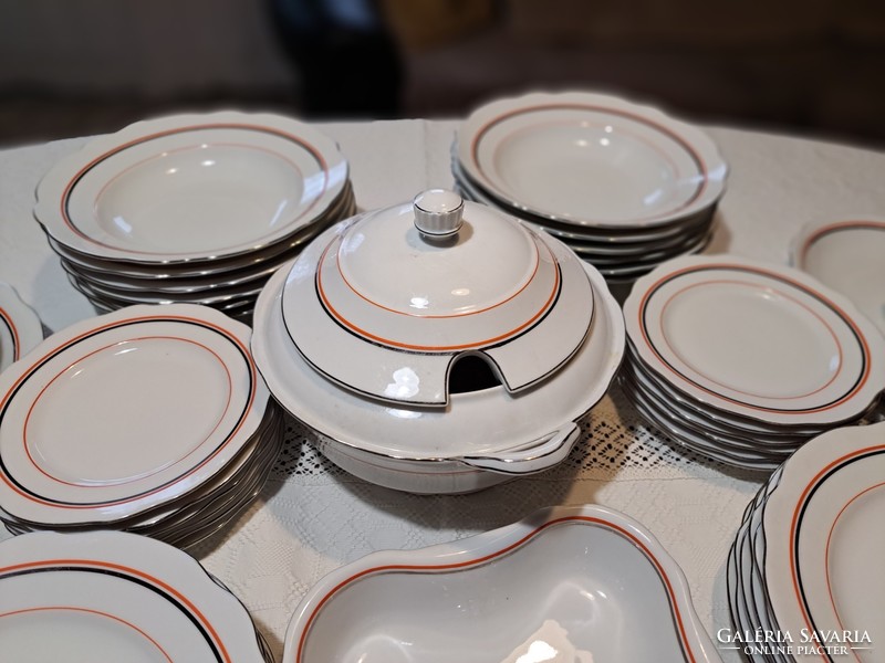 Zsolnay dinner set for 12 people