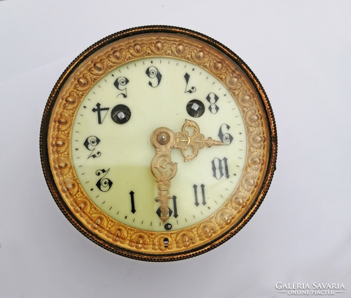 Régi francia óraszerkezet - Kandalló vagy asztali óra belső, szerkezet