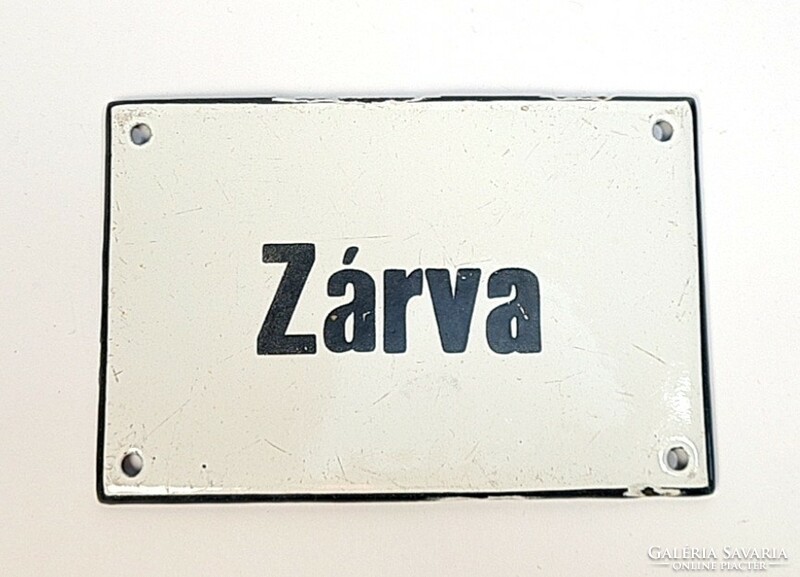 Sale!!! :) Vintage / retro enamel sign - with 