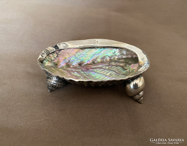 Abalone shells encased in silver, rarity.