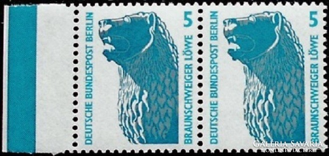 Bb863c2sz / Germany - Berlin 1990 sights horizontal pair of stamps postal clean curved edge