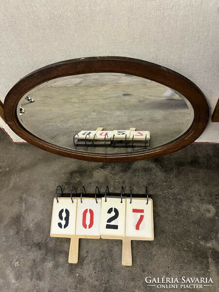 Art deco mirror, wooden, size 79 x 49.5 cm, for living room.9027