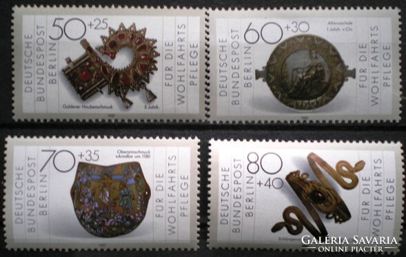 Bb789-92 / Germany - Berlin 1987 public welfare : gold and silver art stamp series postal clearance