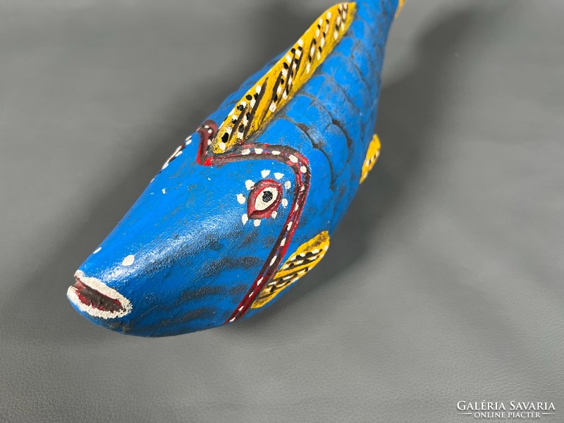 African tribal wooden puppet - bozo fish