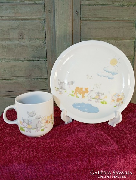 Lowland fairy tale mug and plate