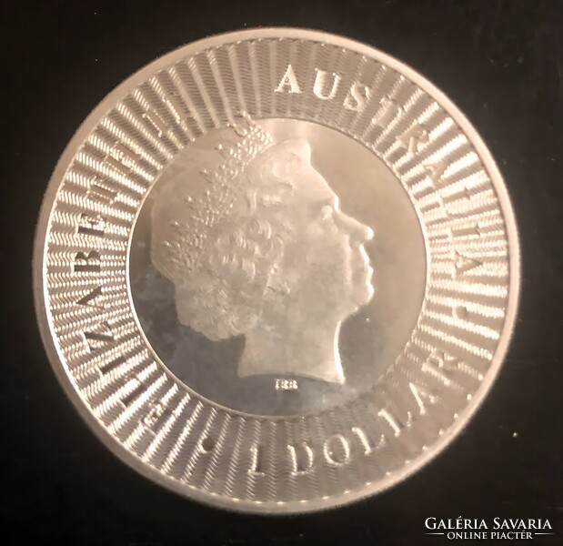 Kenguru, befektetési színezüst érme, 1 uncia, Ausztrália