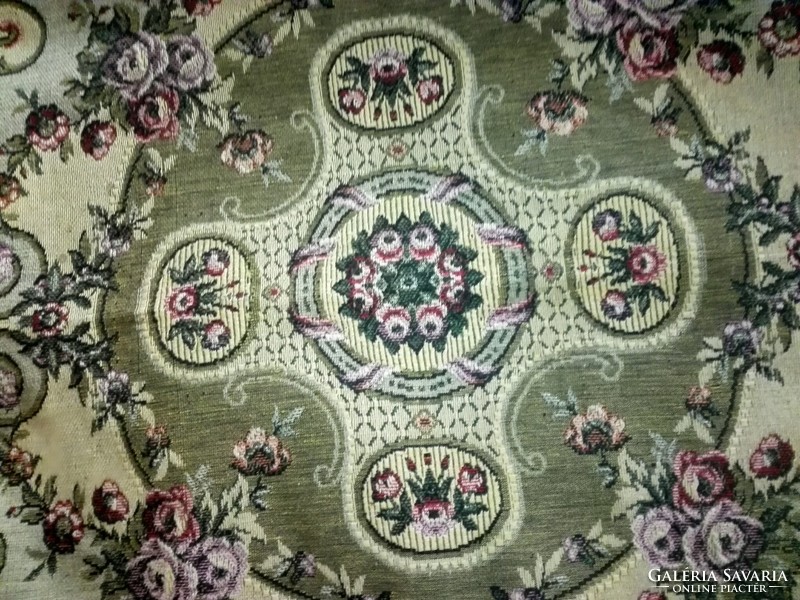 Preserved, old, 2 bedspreads with tablecloth.... Nice green base.