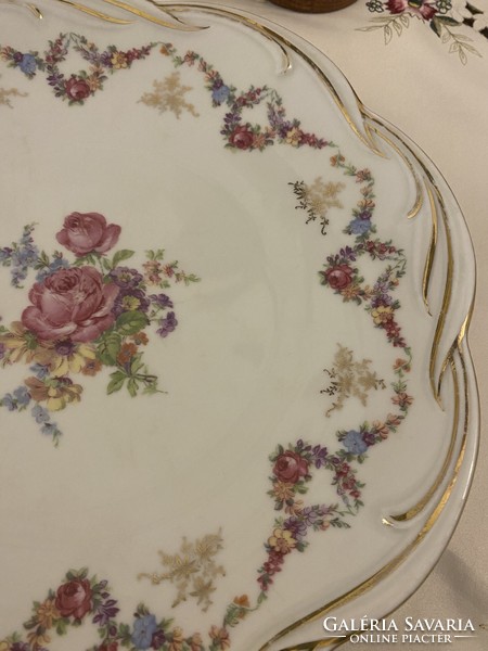 Vintage bavarian pink porcelain tray