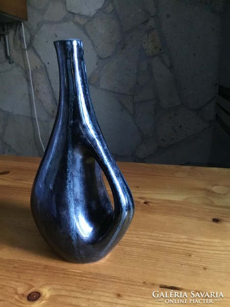 Retro mázas kerámia váza