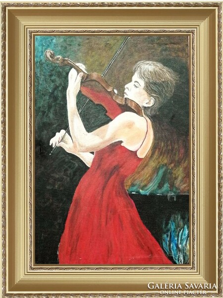 A painting by a contemporary Hungarian artist. Tamás Cserna: virtuoso