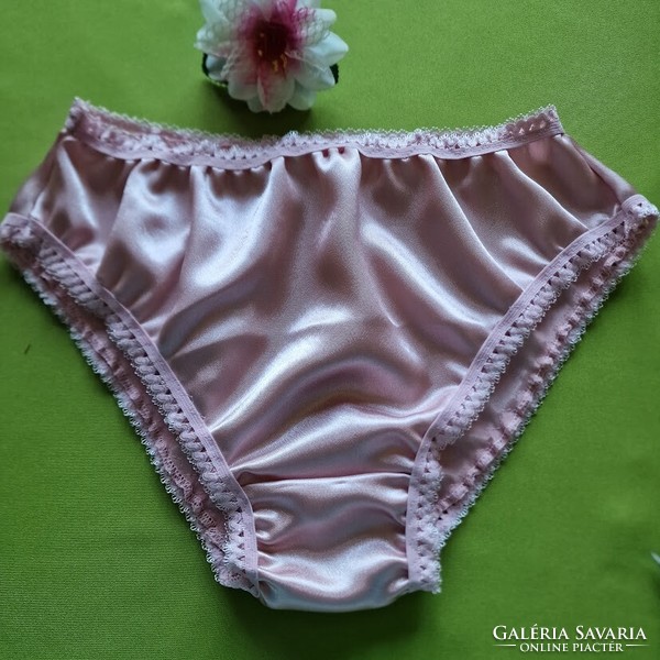 Fen011 - traditional style satin panties l/46 - pink/pink