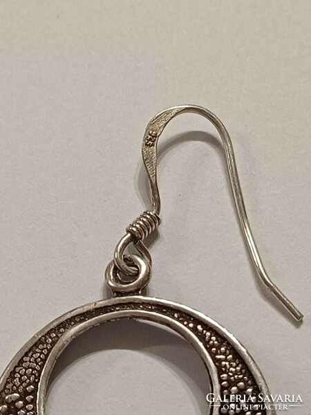 Large silver earrings