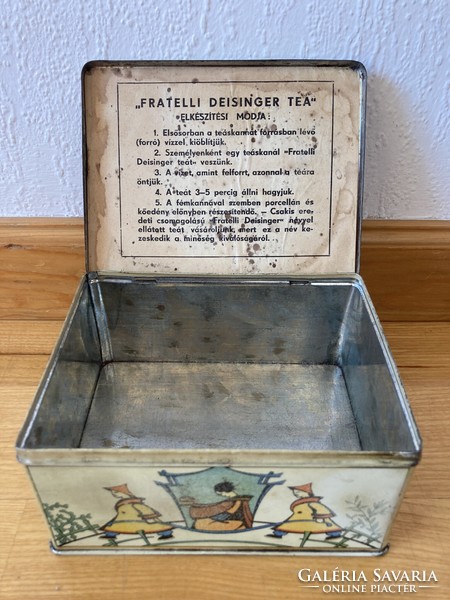 Fratelli deisinger Budapest tea tin box