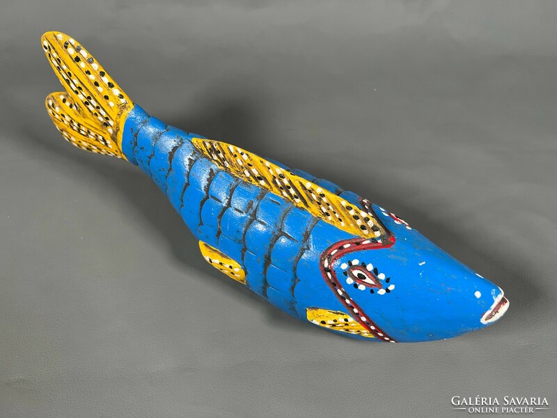 African tribal wooden puppet - bozo fish