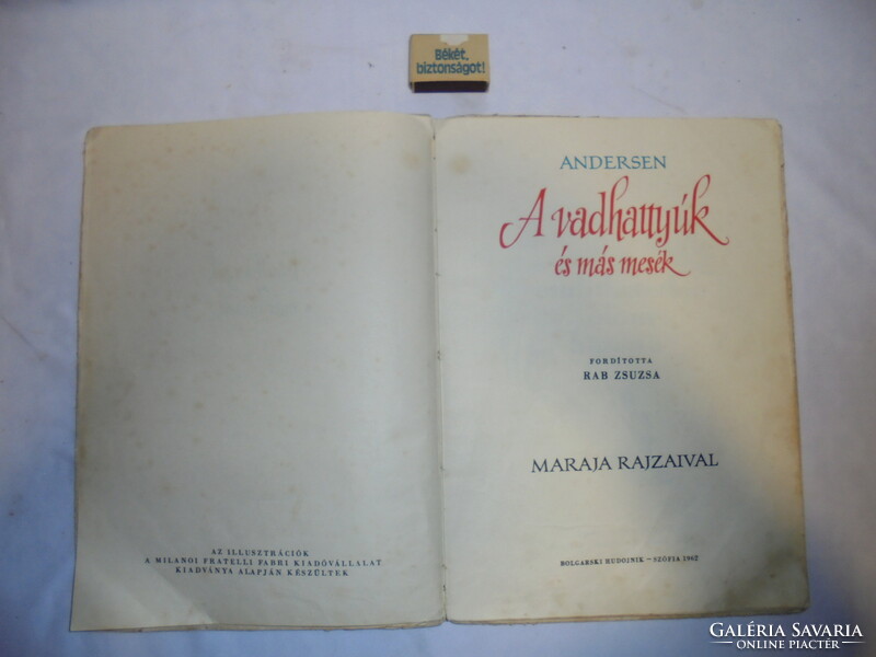 Andersen: A vadhattyúk és más mesék - 1962 - régi mesekönyv