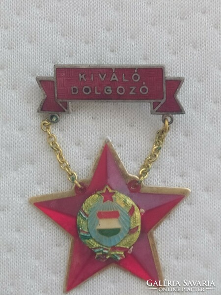 Socialist brigade, excellent worker badge, badge!