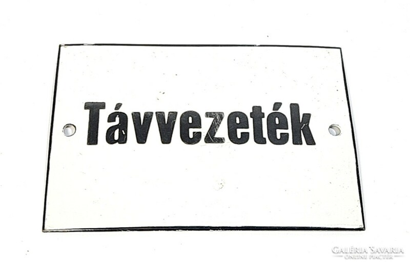Retro enamel sign - with the inscription 