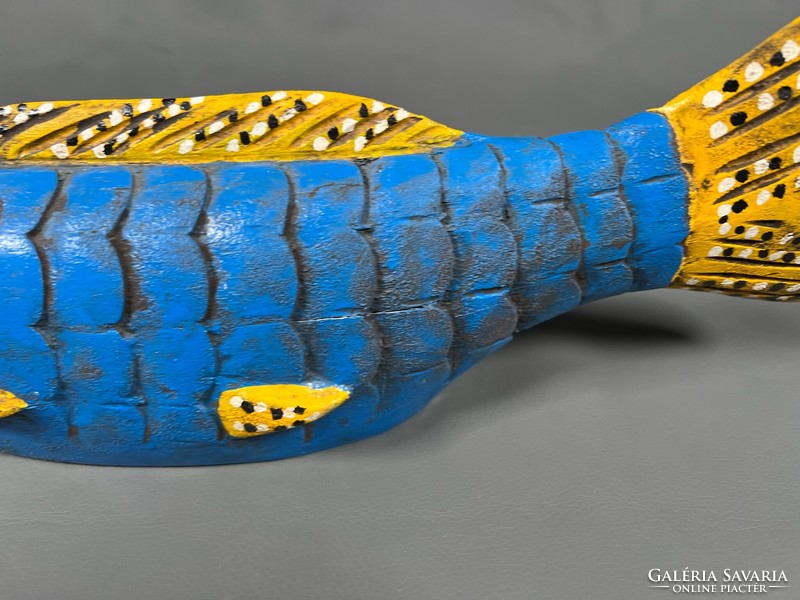 African tribal wooden puppet - bozo fish