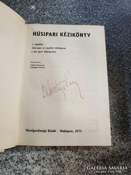 Húsipari kézikönyv. 1973,  Mezőgazdasági Kiadó. Banke Antal,Baska Ferenc,Dr. Berecz Dénes