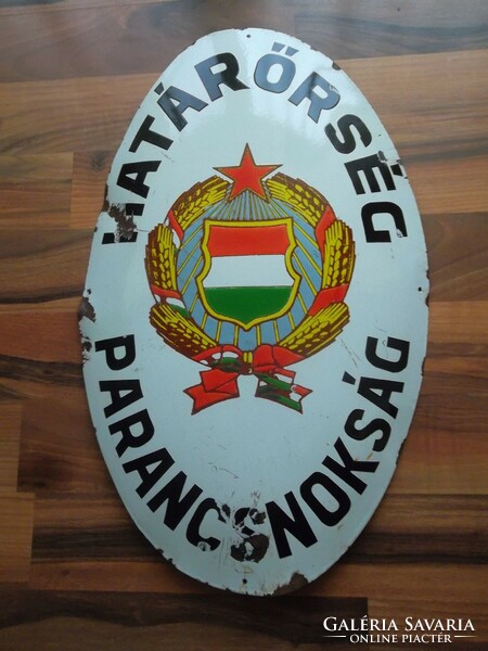 Border guard command enamel plaque