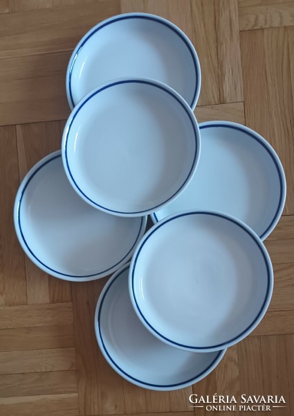 Zsolnay blue striped plates