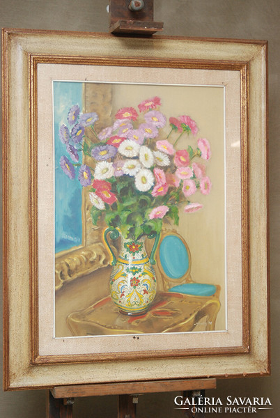 Timothy '74 - flower still life, oil painting
