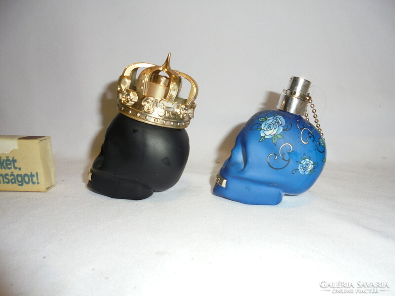 Police perfume bottle - two pieces together - skull