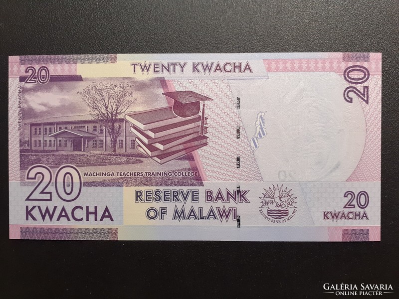 Malawi-20 Kwacha 2019 UNC