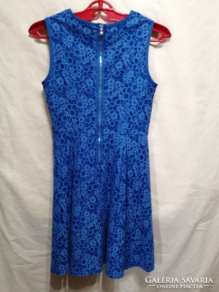 Size 34 women's, girl's blue lace dress, with lining.