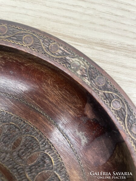 Carved wooden bowl