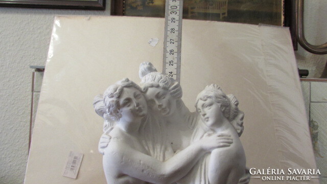 Three Graces alabaster plaster statues