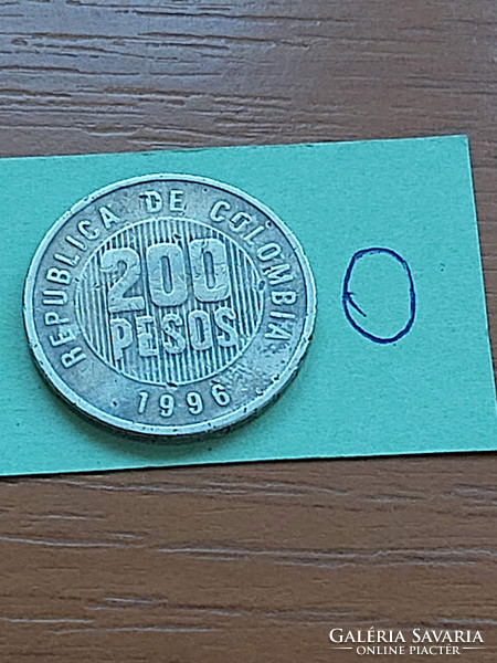 KOLUMBIA COLOMBIA 200 PESOS 1996 Réz-Cink-Nikkel   #O