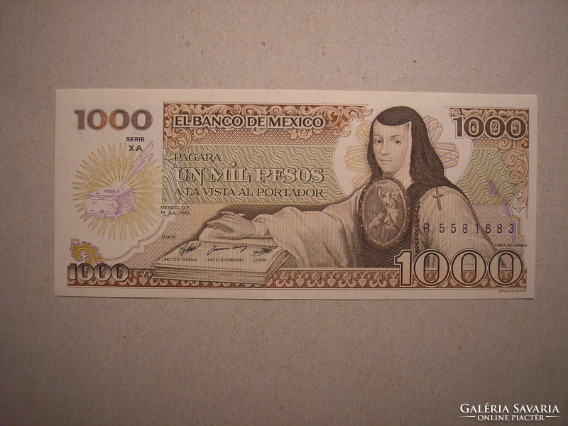 Mexikó-1000 Pesos 1985 UNC