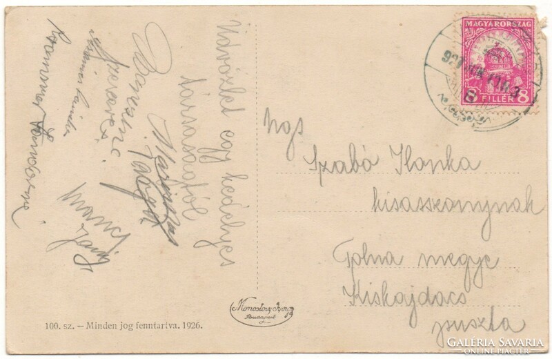 C - 282  Futott képeslap  Visegrád - Salamon-torony 1927 (Monostory fotó)