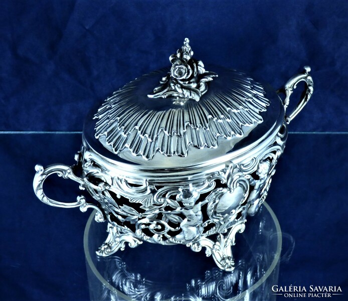 Wonderful antique silver bonbonier, Paris, CA. 1890 !!!