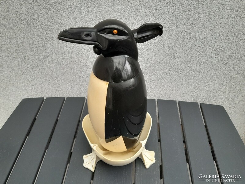 Full retro rare Russian penguin soda siphon