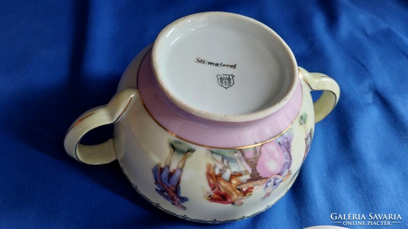Stilmalerei k.M.K porcelain large sugar bowl