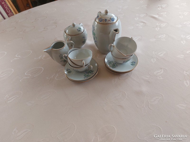 6 Personal German porcelain coffee set