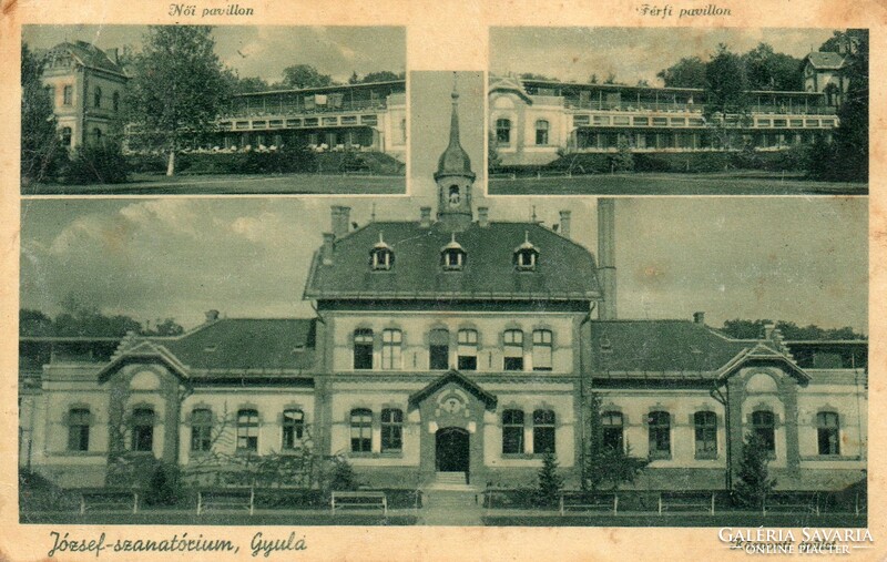 C - 246  Futott képeslap  Gyula - József-szanatórium 1939  (Barasits fotó)