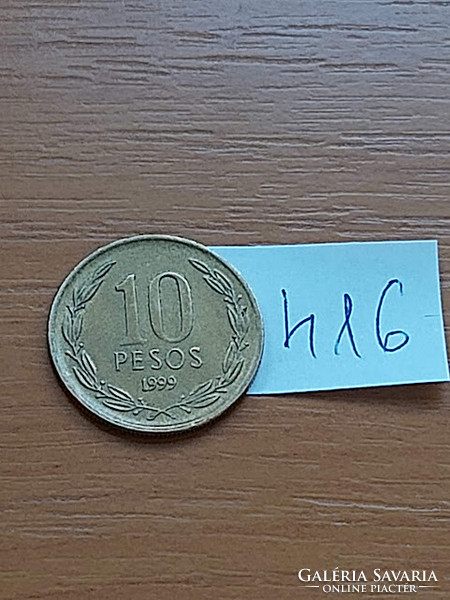 Chile 10 pesos 1999 nickel-brass bernardo o'higgins #416