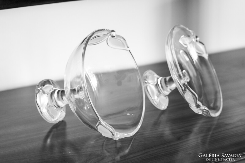 A charmingly elegant, beautifully shiny serving bowl with a base